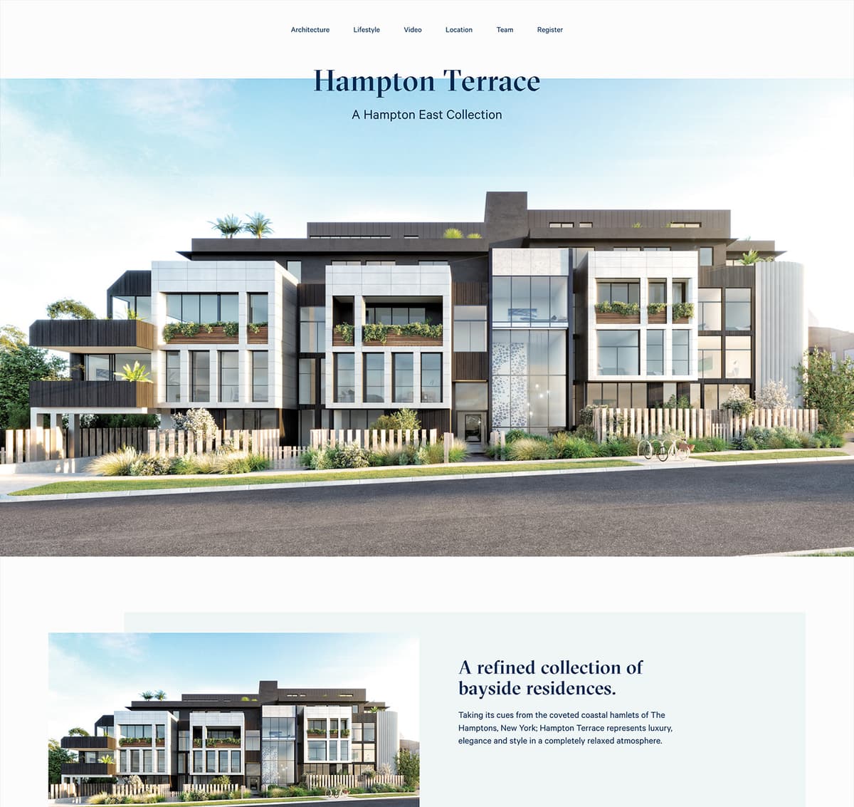 Hampton Terrace website design
